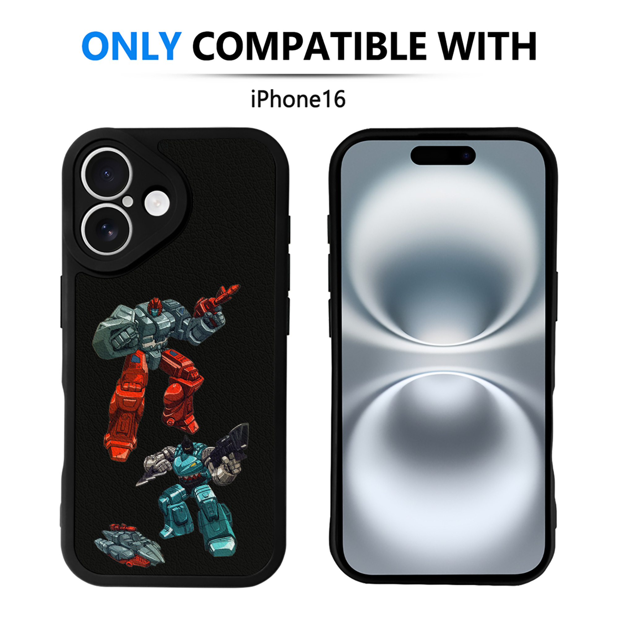 （画像用）  【iPhone 16シリーズ対応】シリコンスマホケース（レザー調） 材質：シリコン